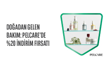 Temiz İçerikli Bakım Ayrıcalığı Pelcare Ürünlerinde %20 İndirimle